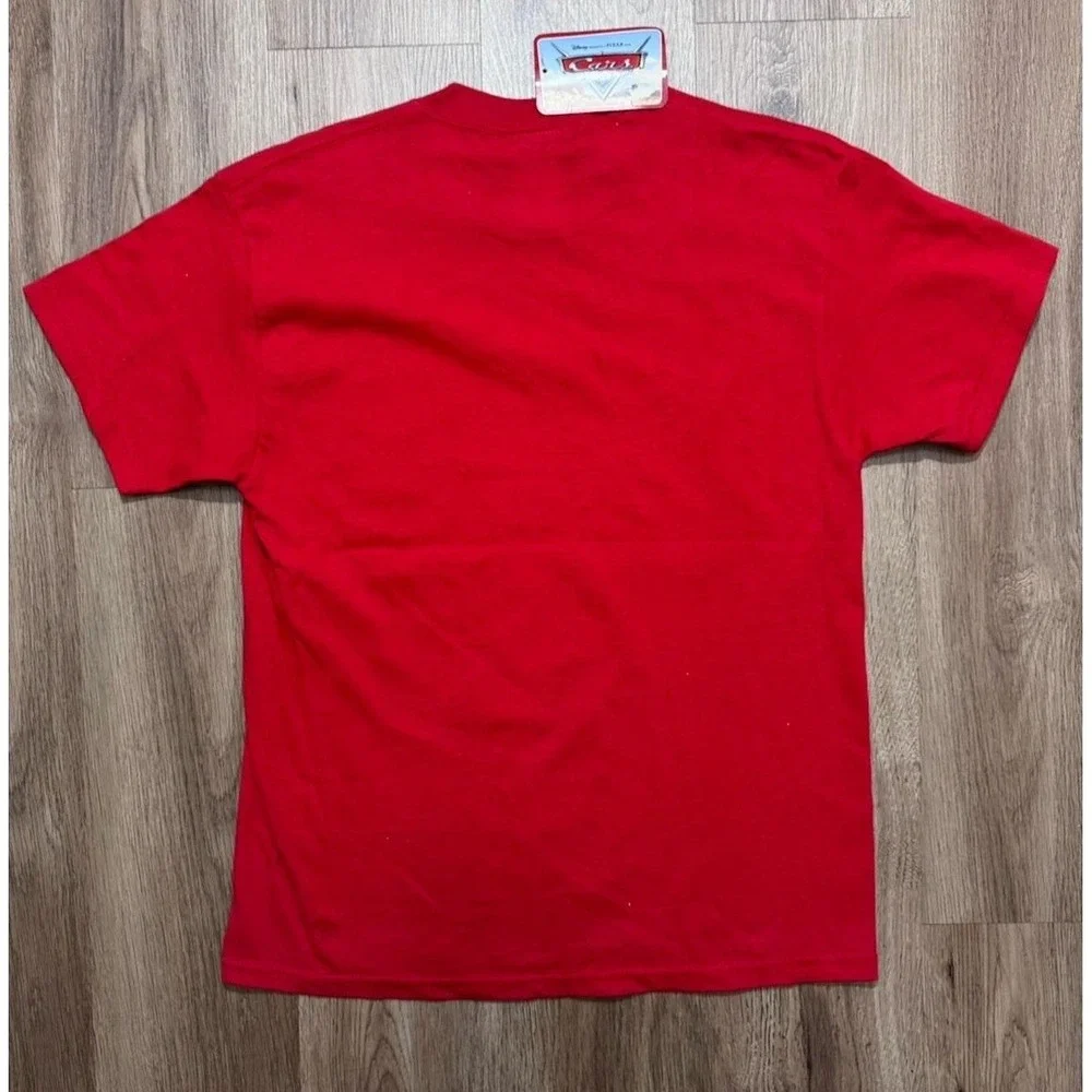 Vintage Disney Pixar Cars Hotshot Rookie‎ Lighting McQueen T Shirt Youth Size L